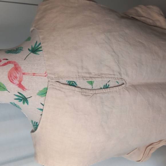 Country Road linen sleeveless top with ruffles (10) - Picture 4 of 5